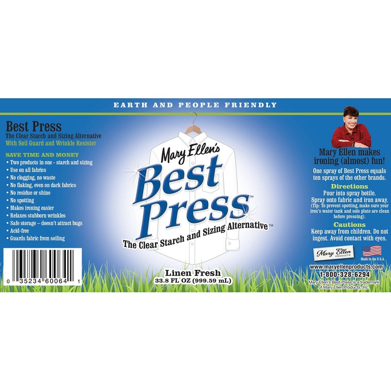 Mary Ellen's 33.8-Ounce Best Press Refills, , Linen Fresh