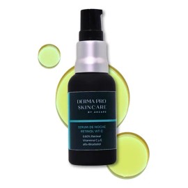 2 Serums De Noche Retinol 0.60% Con Vitamina C + E Derma Pro