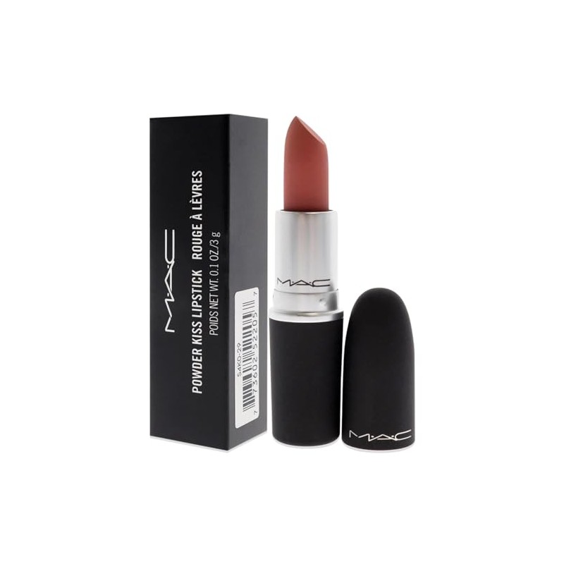 MAC Cosmetics Pintalabios Powder Kiss, Mull It Over Dirty Peach,