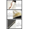 Hongmeru A5 Lined Notebook - PU Leather Hardback Notepad with