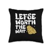 Lefse Worth The Wait Flatbread Norwegian Cuisine Throw Pillow