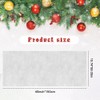 XAVSWRDE Christmas Snow Blanket, 15.7Inchx 4.92Ft White Artificial Snow Blankets