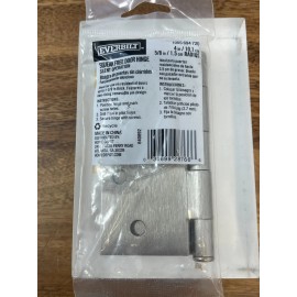 Everbilt Squeak-Free Door Hinge Satin Nickel with Hardware 4" x  1/4" Radius