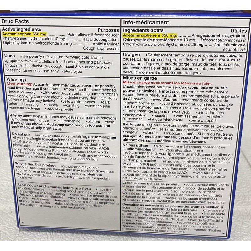 Neo Citran Total Cold Night Ex, 10 count