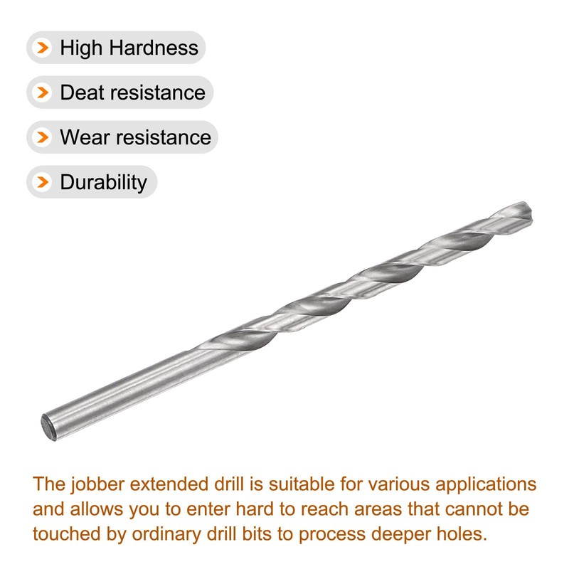 sourcing map 1 Piece Twist Drill Bit High-Speed Steel Extra