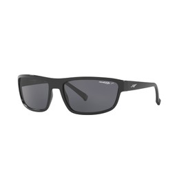 Arnette Men's Borrow Polarized Rectangular Sunglasses, Black, 63 mm