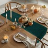 duduta Emerald Green Faux Fur Table Runner 11.8 in x