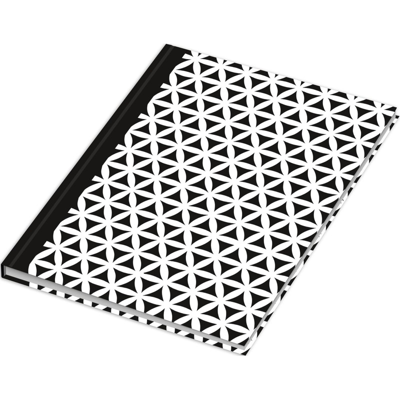 RNKVERLAG 46748 Notebook "Black & White Flowers" in DIN A5