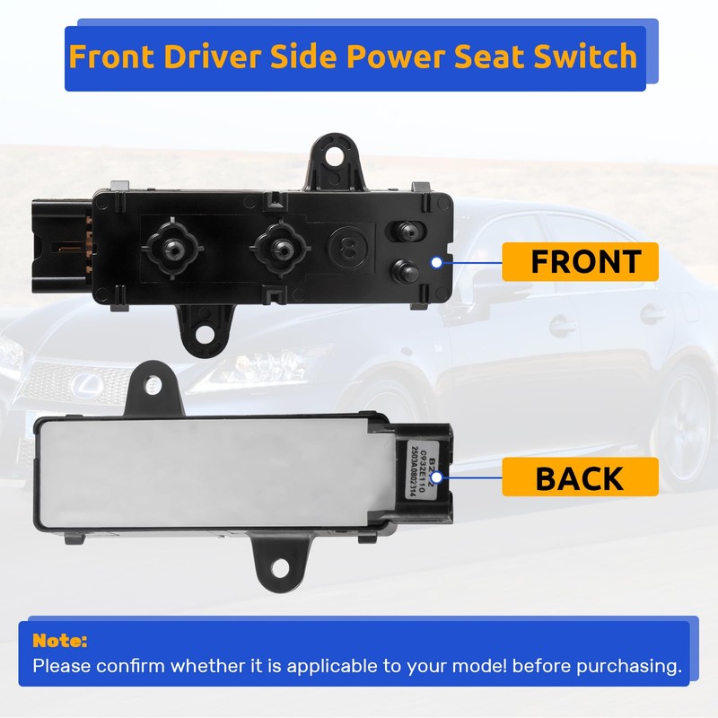 870664HA0A Front Passenger Side Power Seat Control Switch for Nissan