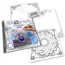 Spirograph — Doodle Art Journal — Activity Drawing Kit — with Guided Drawing Templates for Kids 8+