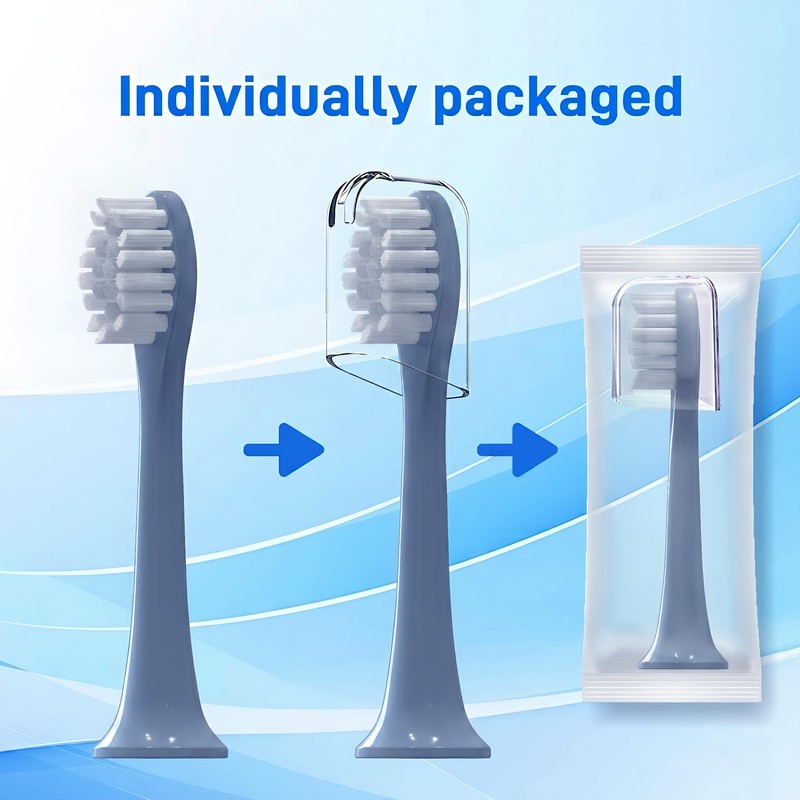10 Pack Replacement Toothbrush Heads Compatible with Suri Sonic Electric