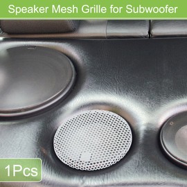 ACROPIX Universal 4.5 Inch Speaker Grills Mesh for Audio Subwoofer 120x6.5mm Grille without Frame White - Pack of 1