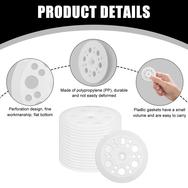 Pack of 100 Foam Panels Washers Plastic, Plastic Discs Insulation
