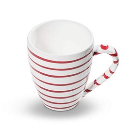 GMUNDNER KERAMIK Breakfast Cup Max Capacity: 0.3 Litres Flamed Red Crockery Handmade in Austria