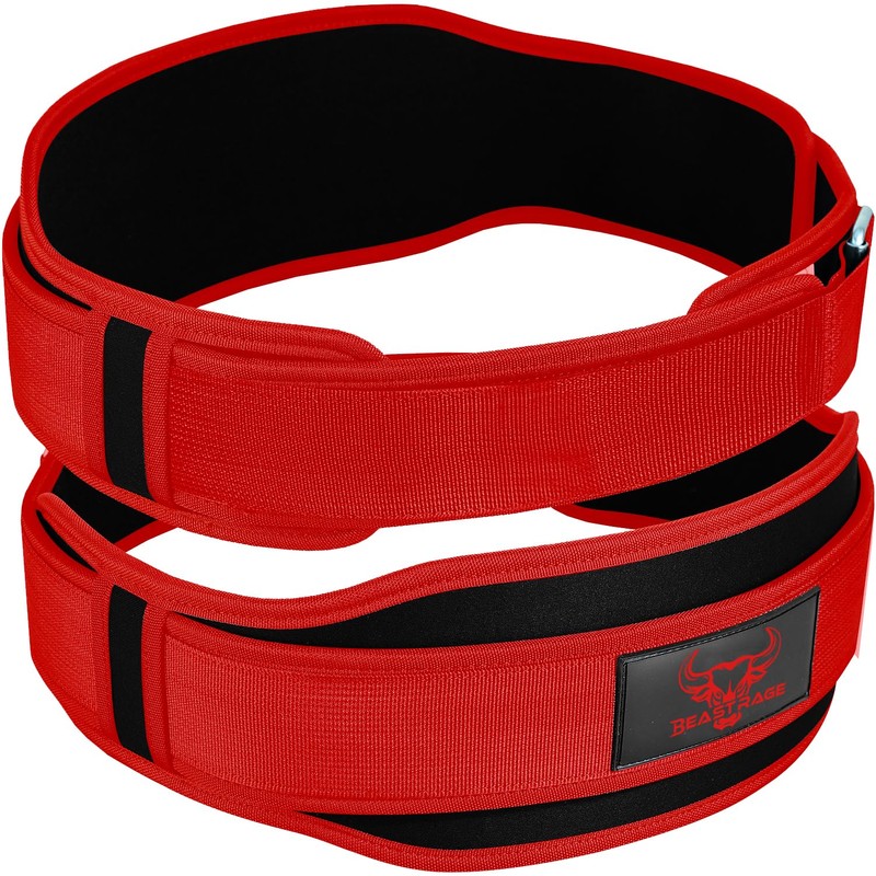 Weight Lifting Belt Double Strength 5.5 Padded Neoprene Back Gym