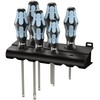 Wera 05032061001 Kraftform Stainless 3334/3355/6 Stainless Steel Slotted/Pozidriv Screwdriver Set and Rack, 6-Piece by Wera