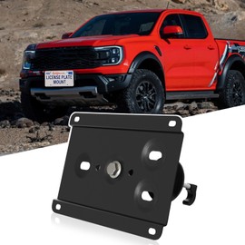 Front License Plate for Ford Raptor 2021-2023 (3rd Gen) License Plate Bracket No Drill Front License Car Plate Frame License Plate Cover Car Plate Holder No Drill License Plate Mount