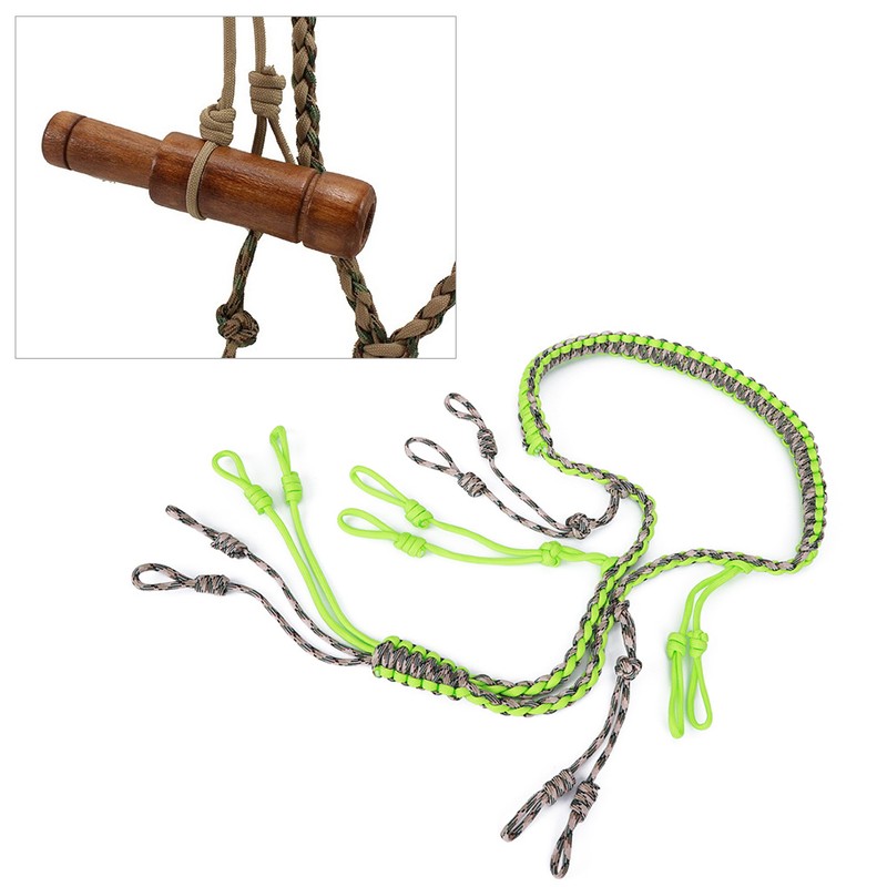 Outdoor Hunting Accessory Duck Call Lanyard Paracord Knitting Necklace Wildfowl
