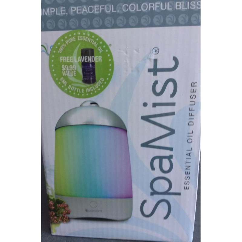 SpaRoom New SpaRoom SpaMist Ultrasonic Aromatherapy Diffuser + Oil