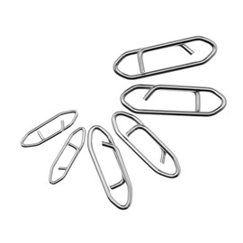 ECSiNG 100 Pieces Power Clips Quick Fishing Snap Fasteners for Changing Lures for Saltwater Jigging Offshore Fishing Stainless Steel 50lb 75lb 125lb
