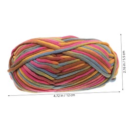 TEHAUX Beginner-Friendly T-Shirt Yarn Yarns Multicolored Knitting Yarn for Warm Blankets Cushions