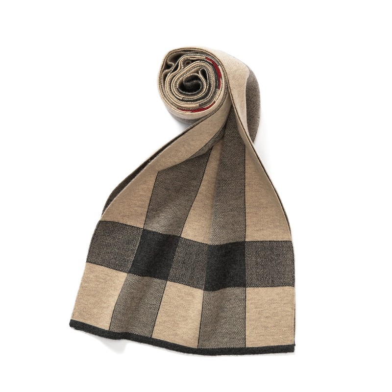 Lallier Mens Merino Wool Long Winter Tie Scarf with Gift