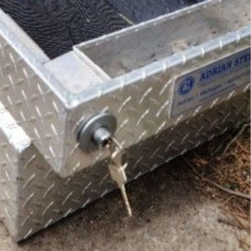 Adrian Steel 28333-0, Push Button Lock Cylinder Assembly & Key