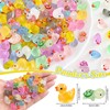 Xerteam 140 Pcs Mini Resin Animals, Luminous 70 Mini Tiny