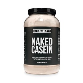 NAKED Casein - 2Lb Micellar Chocolate Casein Protein - Bulk, NSF Certified, GMO-Free, Gluten Free, Soy Free, Preservative Free - Stimulate Muscle Grow