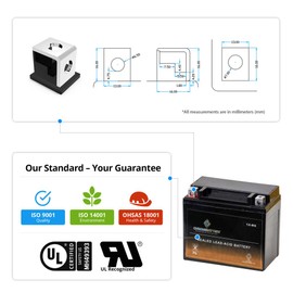 Chrome Battery YTX12-BS lead_acid_battery