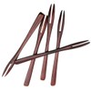 5 Pack Wooden Forks for eating Desserts, Chips, Snacks, Cereal,