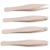OHPHCALL 4pcs Eyebrow Makeup Tool Eyebrow Clamp Suit Tweezers and