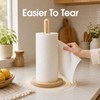 Solid Wooden Paper Towel Holder Countertop with Non Slip Base