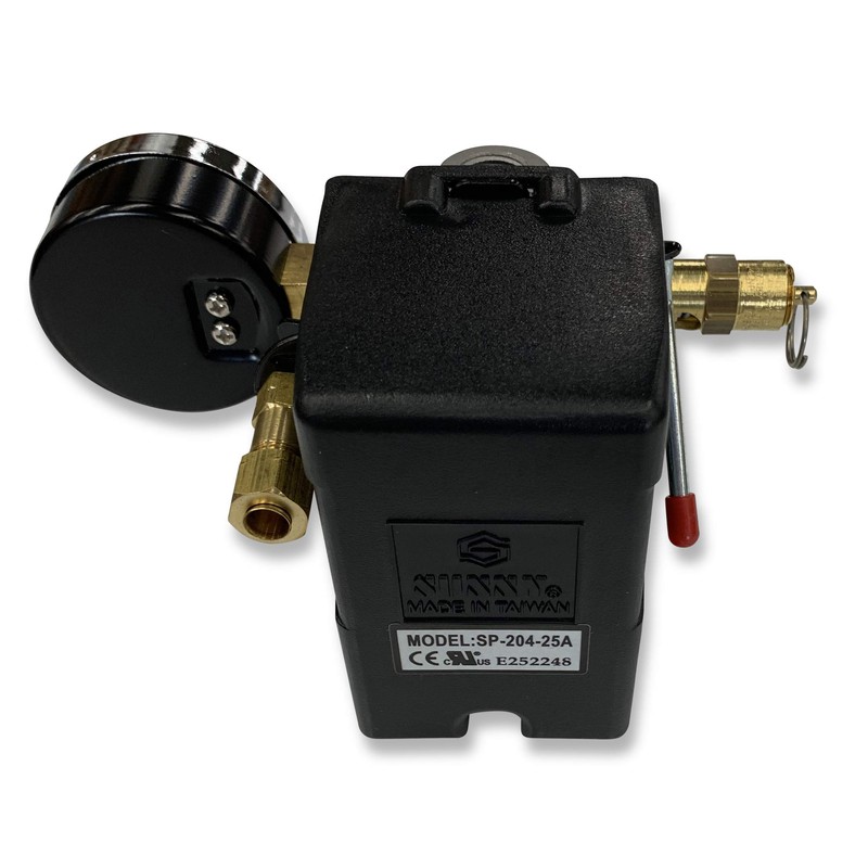 25 AMP Air Compressor Pressure Switch 4 Port 95-125 PSI