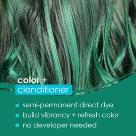 KERACOLOR Keracolor Clenditioner EMERALD Hair Dye - Semi Permanent Hair Color Depositing Conditioner, Cruelty-free, 12 Fl. Oz.