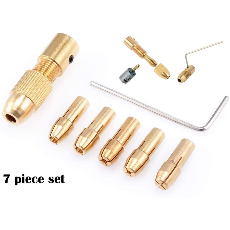 Small Electric Drill Bit Collet Micro Twist Drill Chuck Set