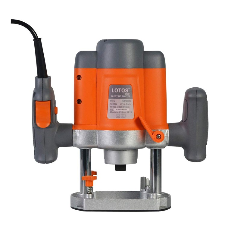 Lotos ER001 Electric Plunge Wood Router with Edge, 110/120V