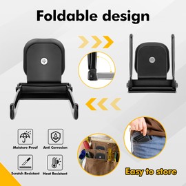 BPOPO Heavy Duty Magnetic Grill Hooks, Foldable Organization Scratch-Free Versatile Strong Magnet to Hang The BBQ Tools, Outdoor Hanging,Kitchen Utensils,Keep Home Garage Space Free