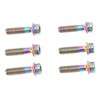 6pcs Bike Stem Bolts Ti Alloy M5x18mm Bicycle Stem Bolts