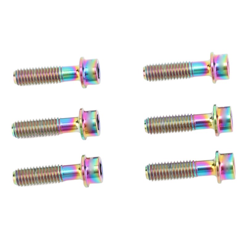 6pcs Bike Stem Bolts Ti Alloy M5x18mm Bicycle Stem Bolts
