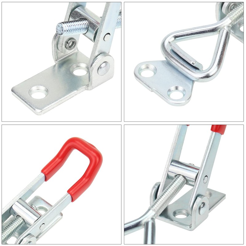 Powlankou 4 Pieces Adjustable Toggle Clamps, Heavy Duty Toggle Latch