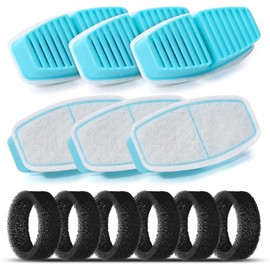 Cat Water Fountain Filters : BEMOONY Pet Water Fountain Replacement Filter - 12 Packs of Cat Fountain Filters (6 Carbon Filters + 6 Sponges) - Multiple Filtration Please Replace it Every 2-3 Weeks