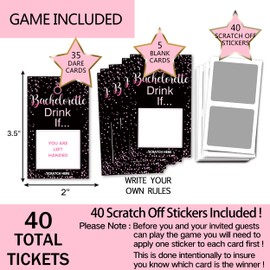 ukebobo Bachelorette Party Drinking Games - Drink If Games Scratch Off Cards - Perfect for Girls Night Out Activity,Bridal Showers,Bridal Parties,Wedding Showers,Engagement and Birthday 40 sheets-05