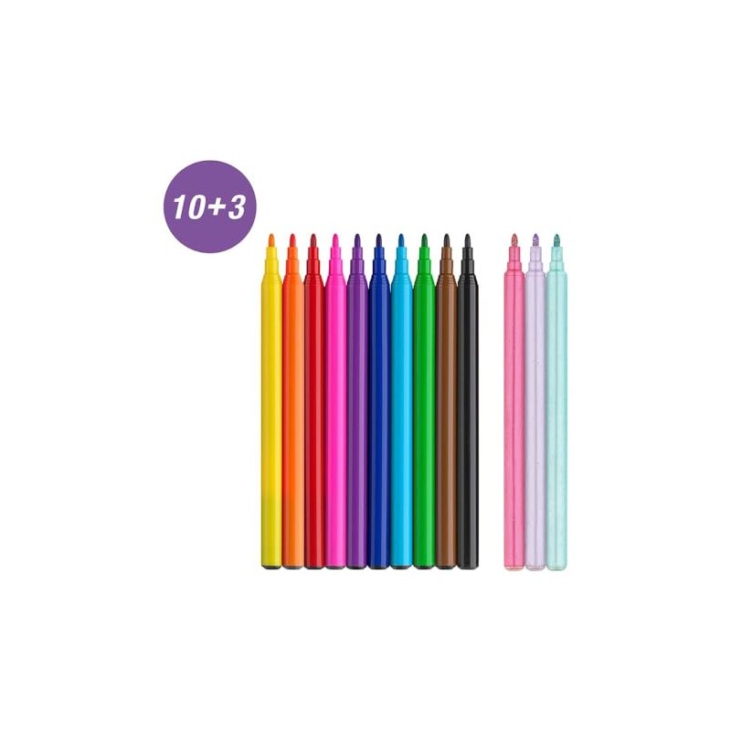Unicorn Limited Edition Felt Tip Pens - 10 Colours -