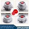 CheeMuii 12 PCS Hubcap Rubber Plugs 1-1/8" Wheel Fit for