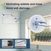 RAINREVIVE 10 Inch Shower Arm with Flange and Stabilizer Bracket,