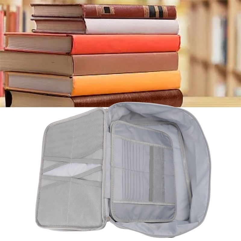 Fireproof Waterproof Document File Organizer Box Portable Home Travel Safe