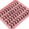 20 Pares De Pestañas Postizas 3d Mixtas Visón Hecho Mano