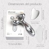 Herramienta Guasha Facial Acero Inoxidable, Plata, 3PCS