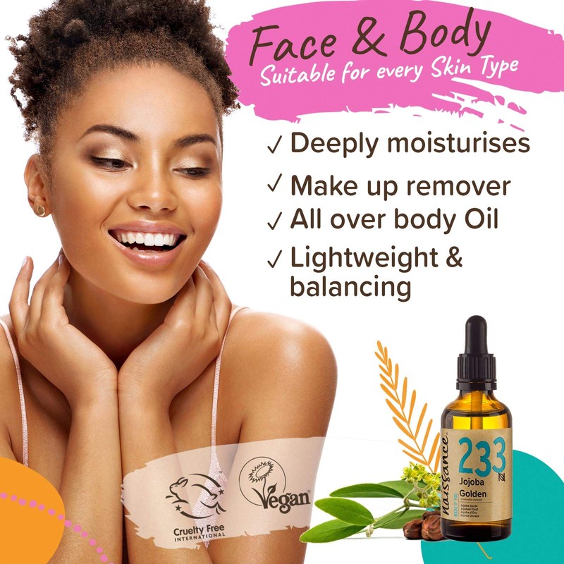 Naissance Jojoba Oil Gold (No. 233), 50 ml 100% Pure